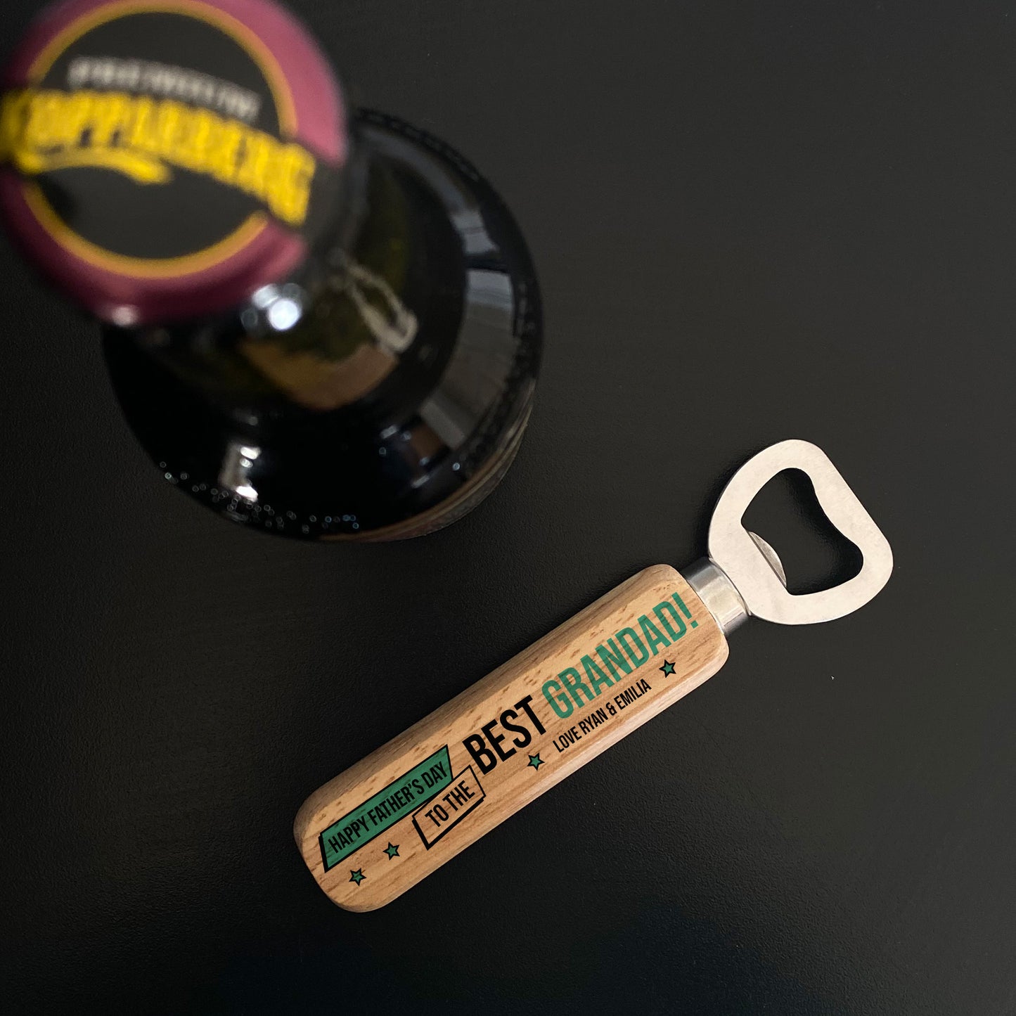 Personalised Fathers Day Gift For Grandad Bottle Opener Novelty