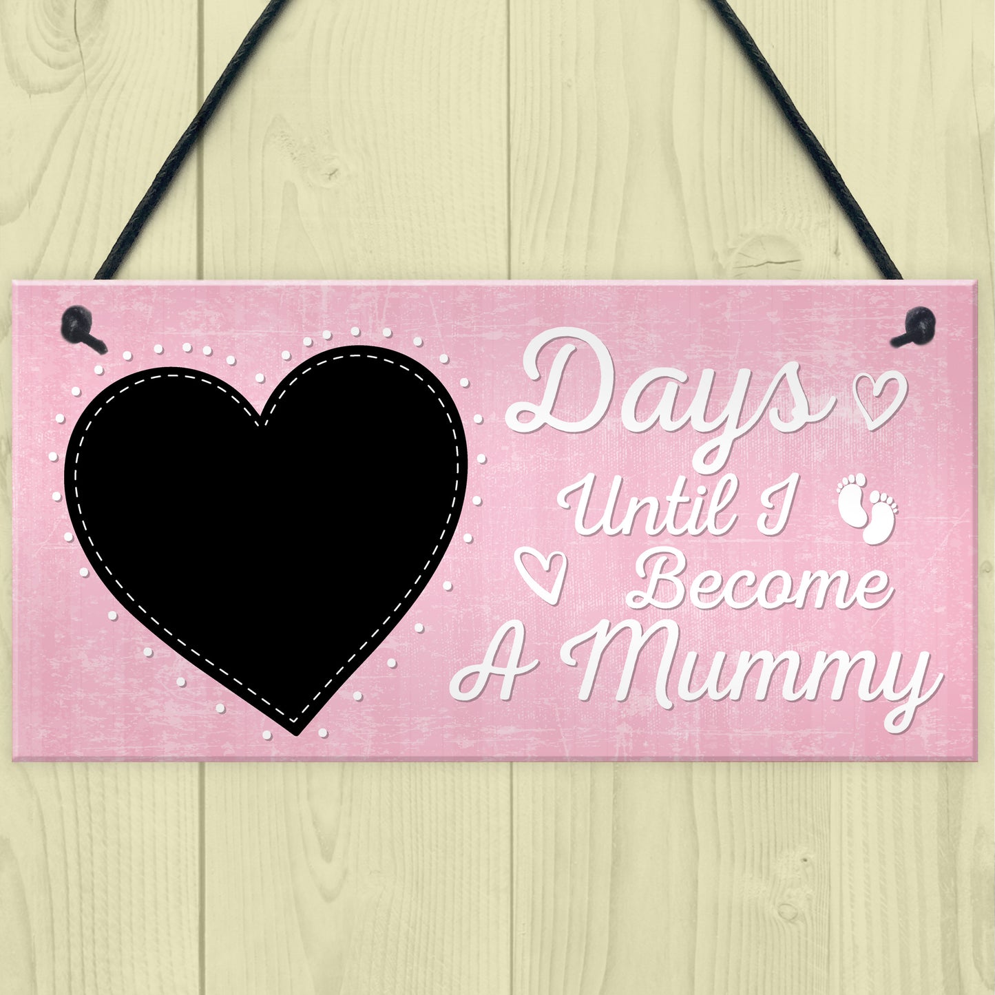 Baby Countdown Sign Mum Mummy Daddy Grandparents Baby