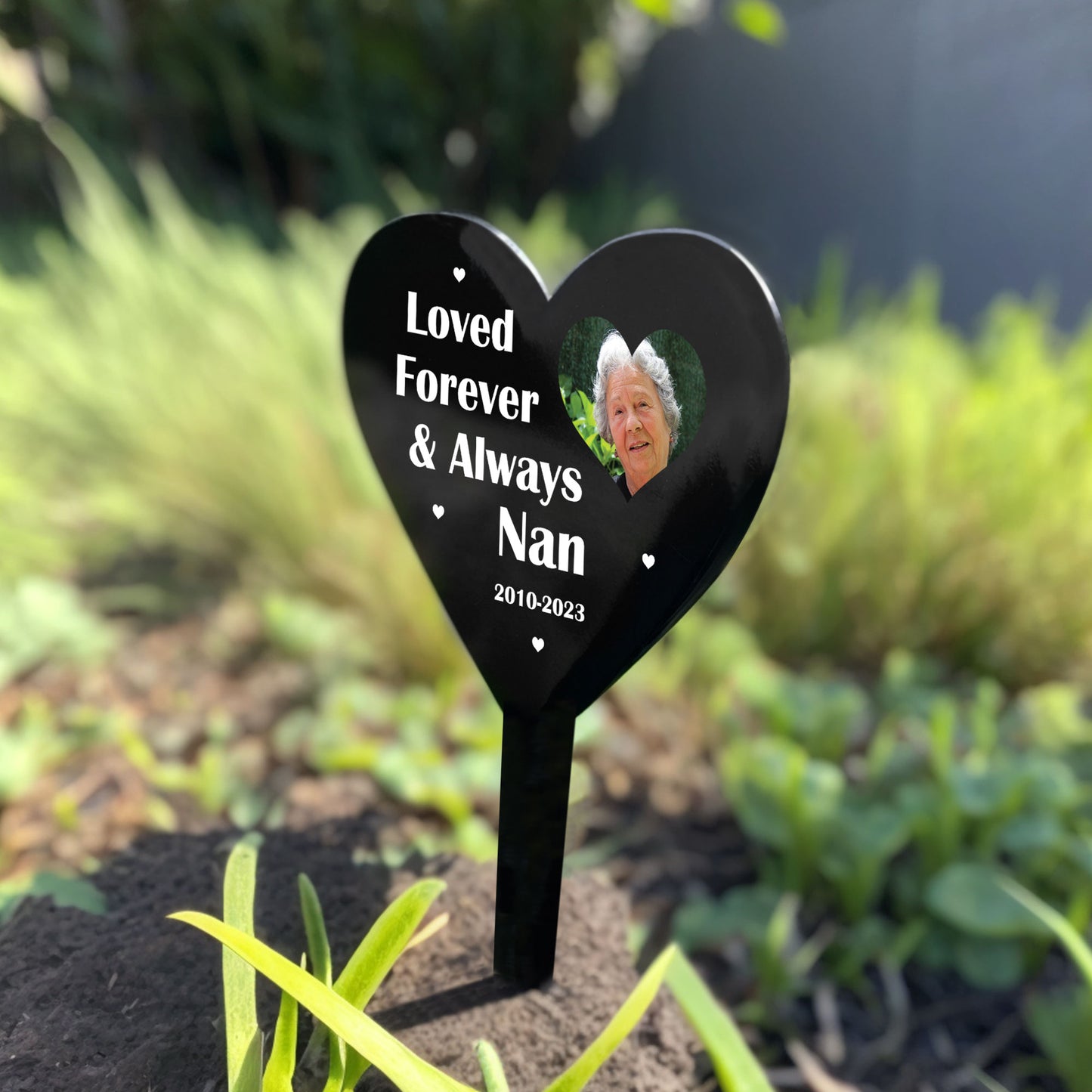 Personalised Grave Marker Ornament Custom Memorial Plaque