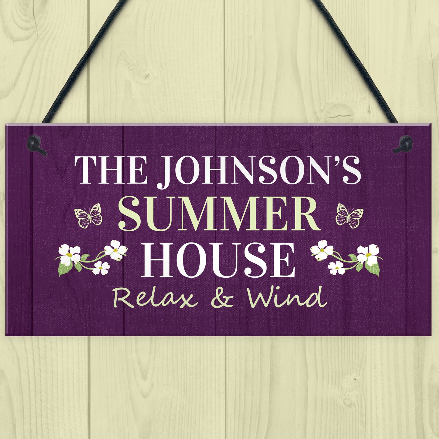 Hanging Summerhouse Sign Garden Plaque Home Decor Family Gift