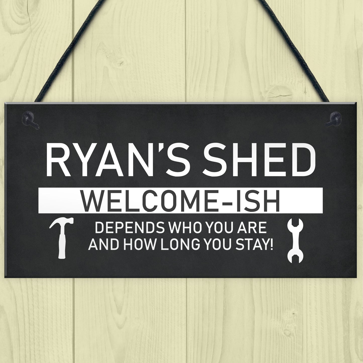 Funny Shed Sign Personalised Welcome Sign For Shed Man Cave