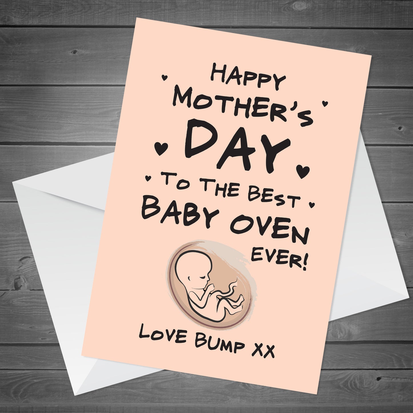 1st Mothers Day Card From Bump BEST BABY OVEN Mummy To Be Card