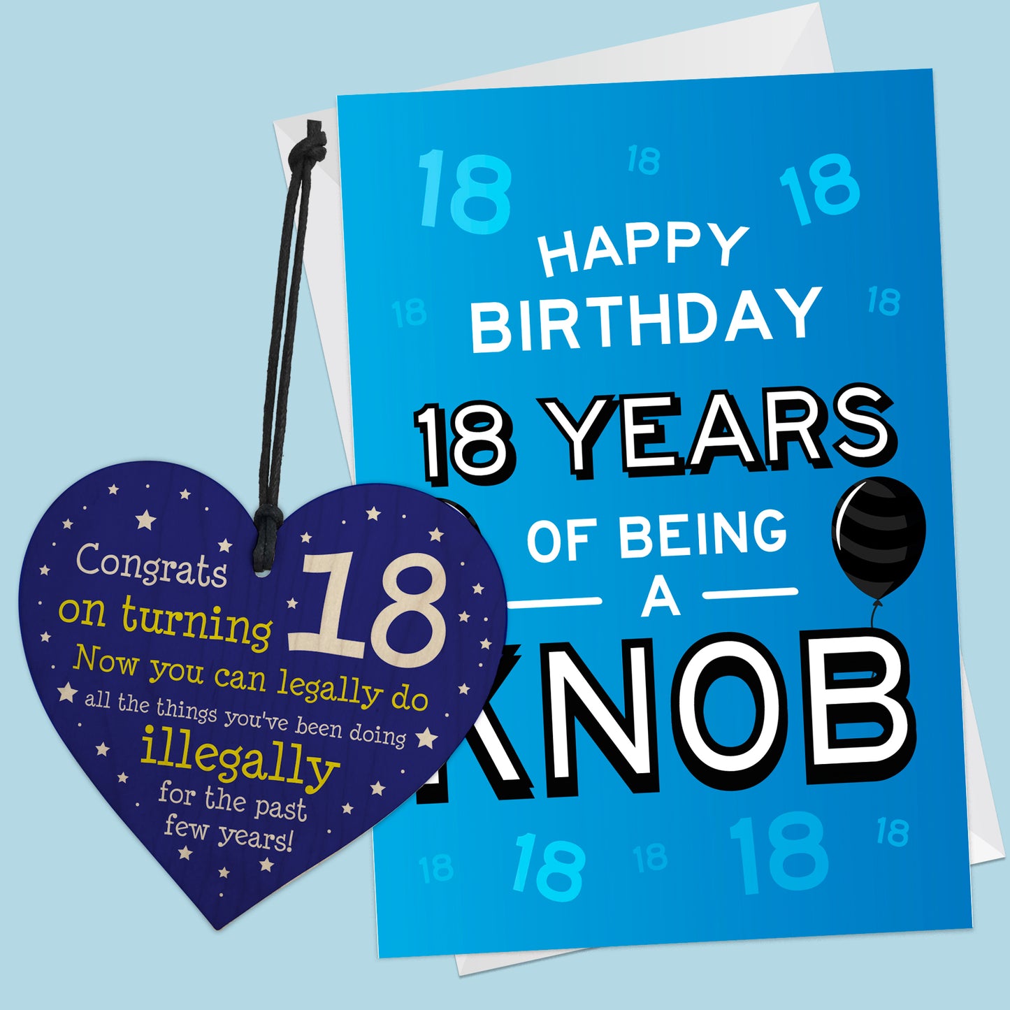 18th Birthday Card Wood Heart Funny 18th Birthday Gifts For SonC
