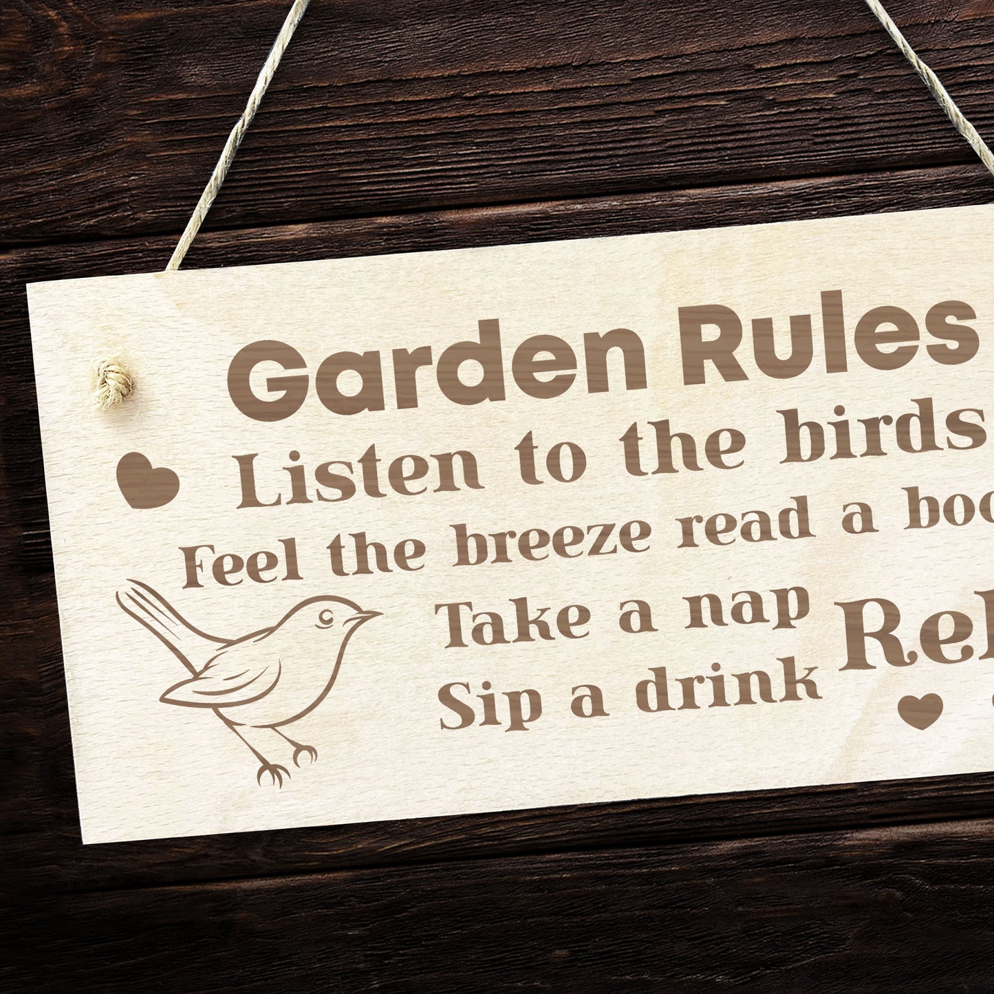 Garden Rules Sign For Outside Garden Signs And Plaques Engraved