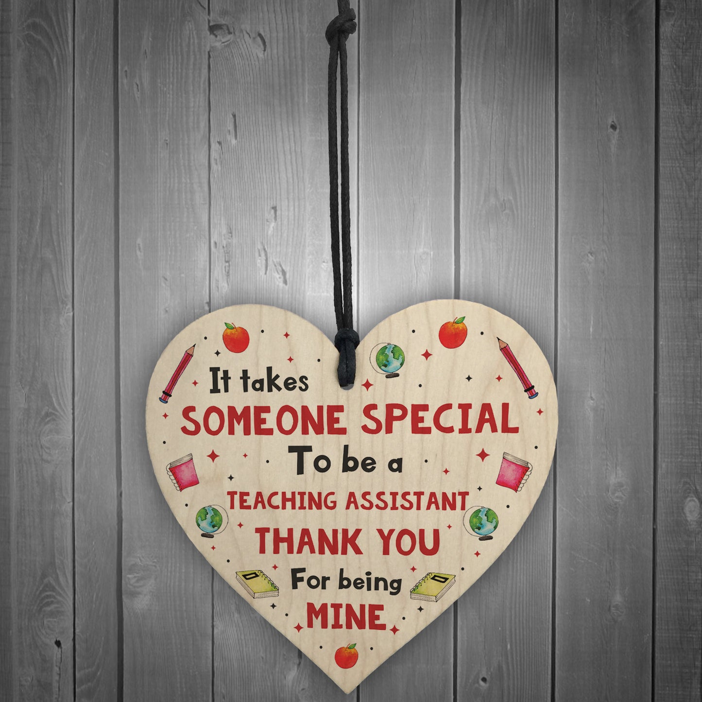 Handmade Thank You Teaching Assistant Gift Heart Leaving Gift