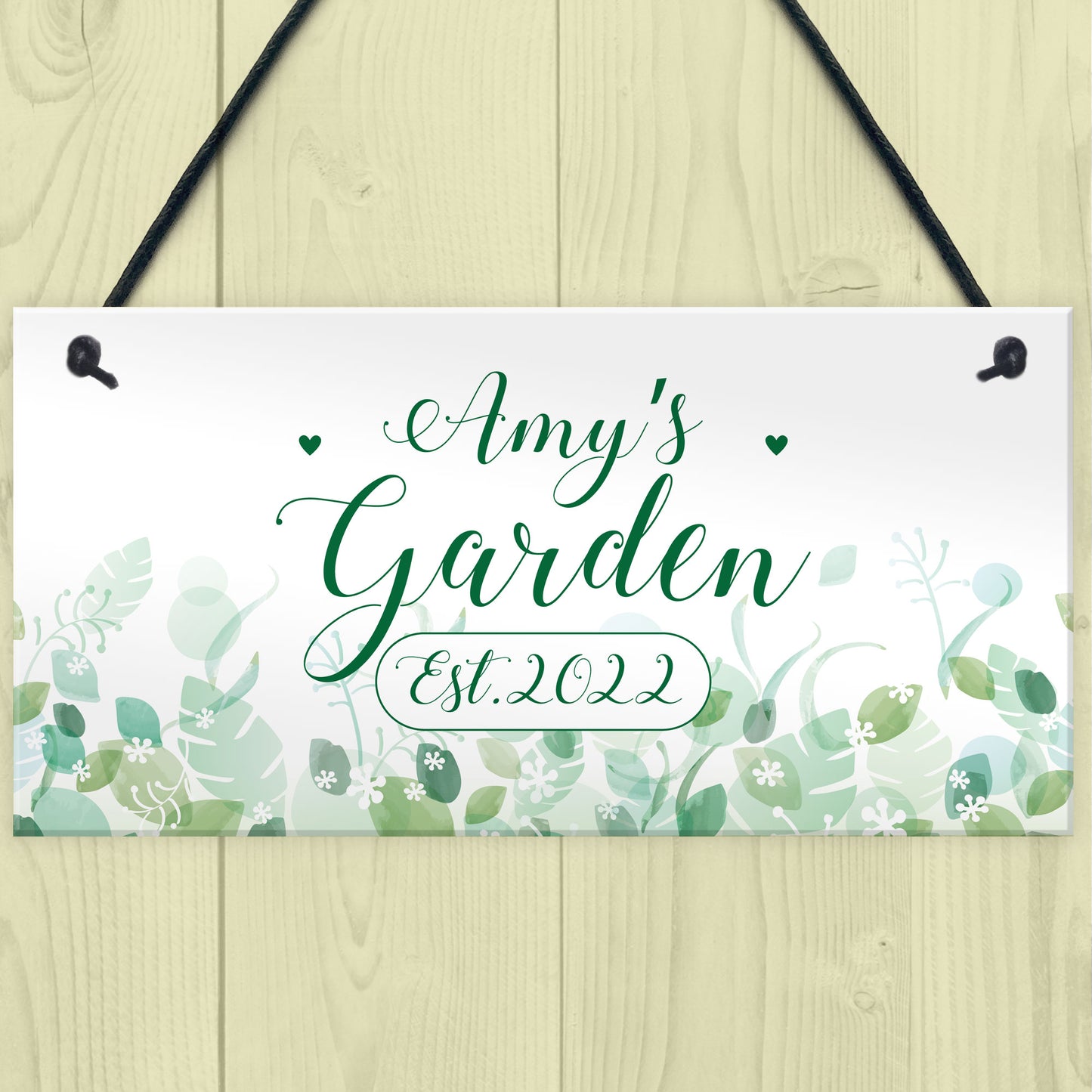 Novelty Garden Signs And Plaques Personalised Hanging Wall Sign