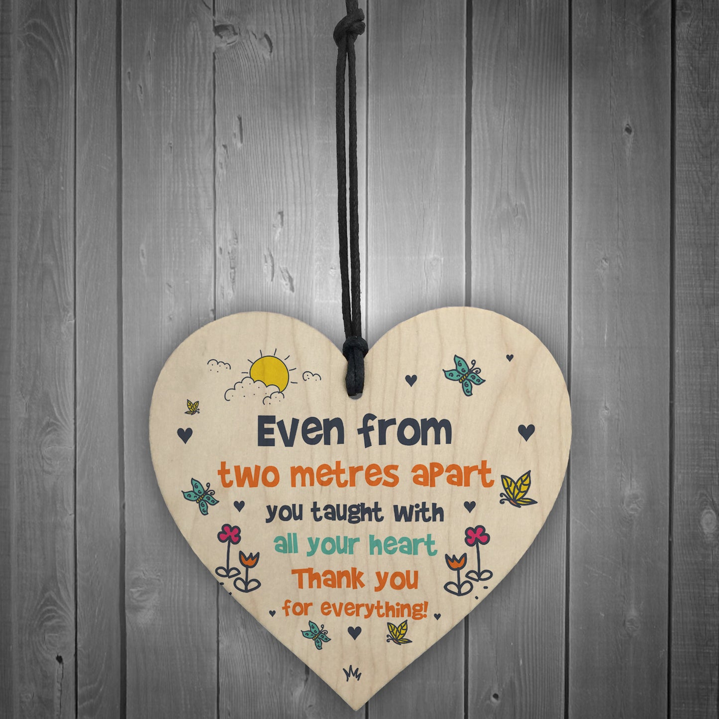 Funny Teacher Thank You Gifts Novelty Wood Heart Leaving Gifts