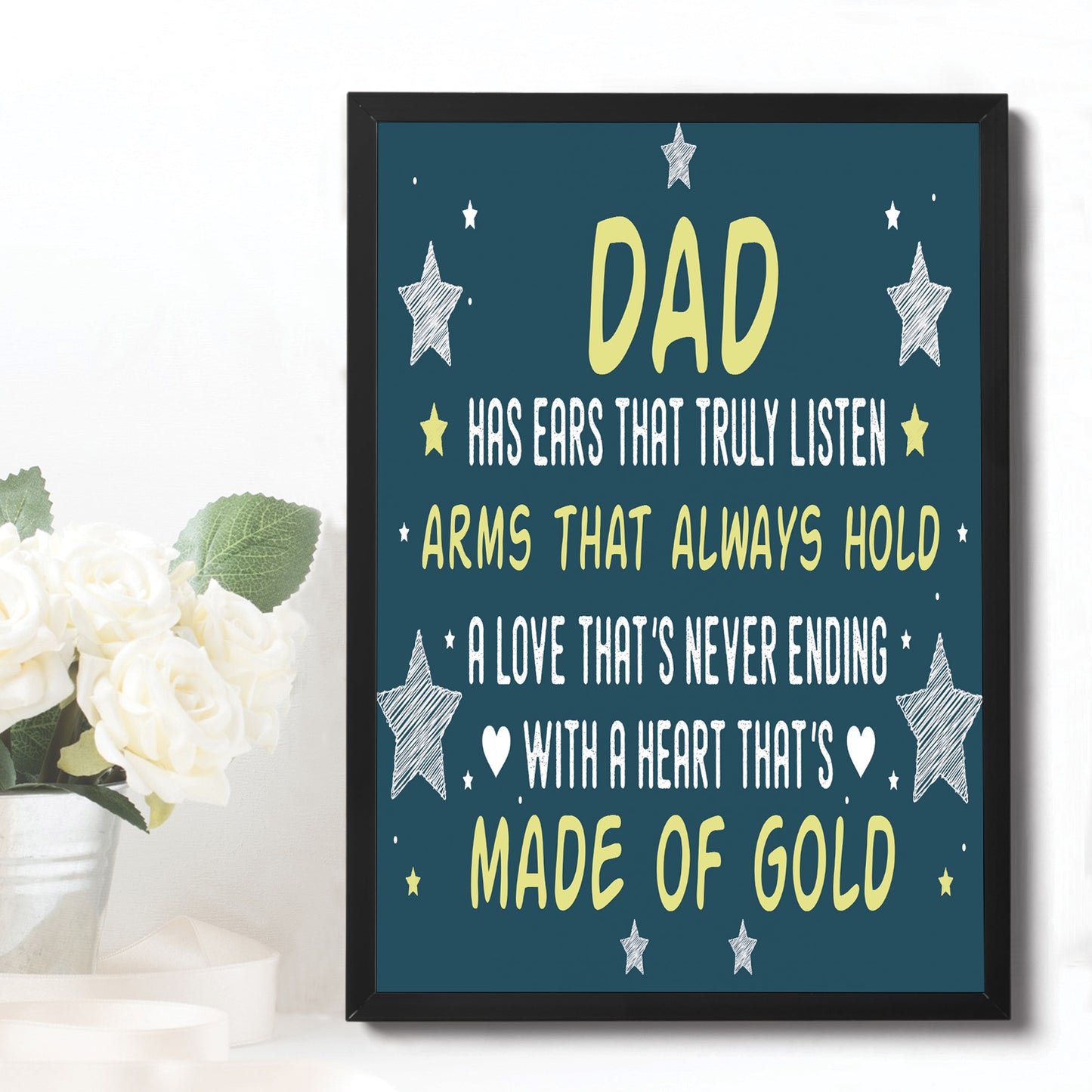 Dad Gifts For Him Framed Print Dad Birthday Gifts Dad Christmas