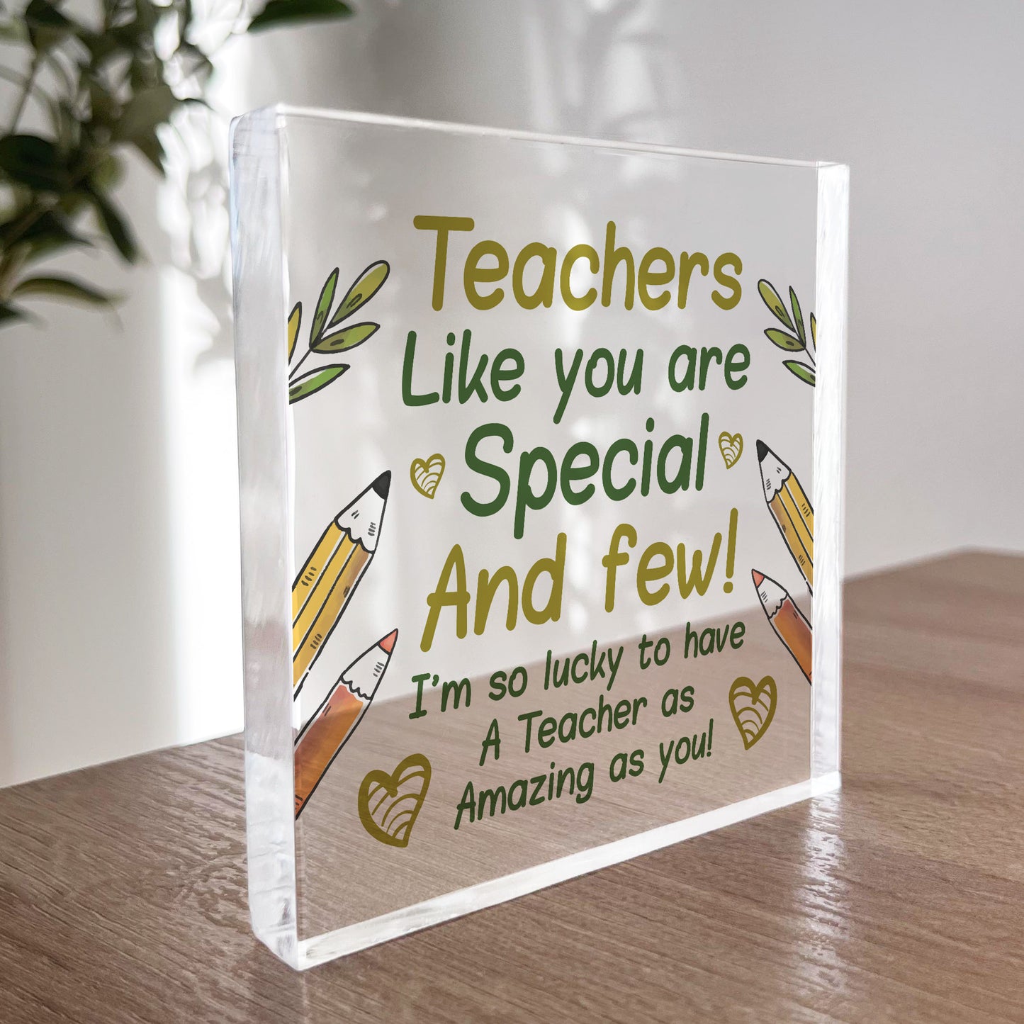 Teacher Gifts Acrylic Block Thank You Gift For Teacher Leaving