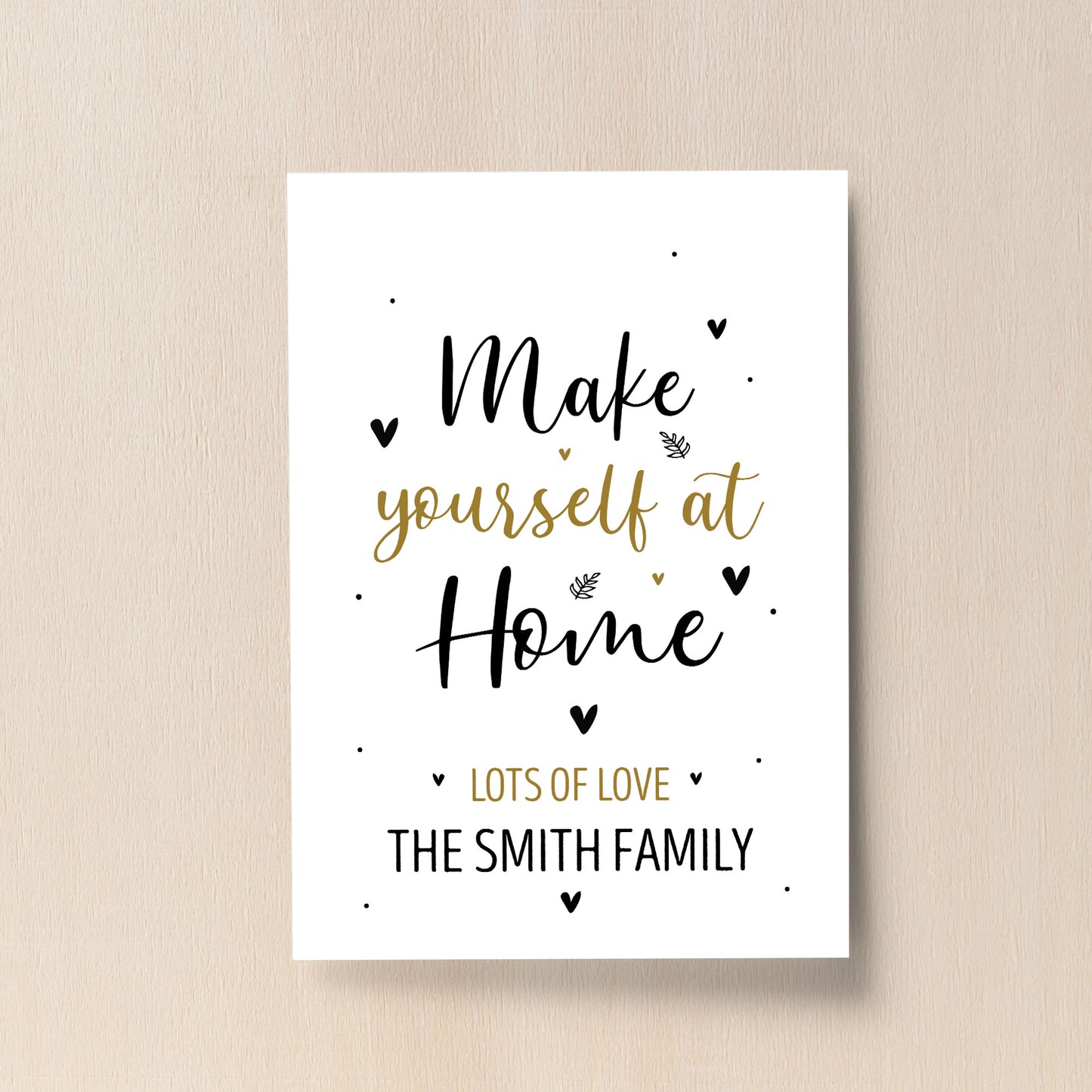 New Home Gift Personalised Print First Home Our First Home Gift