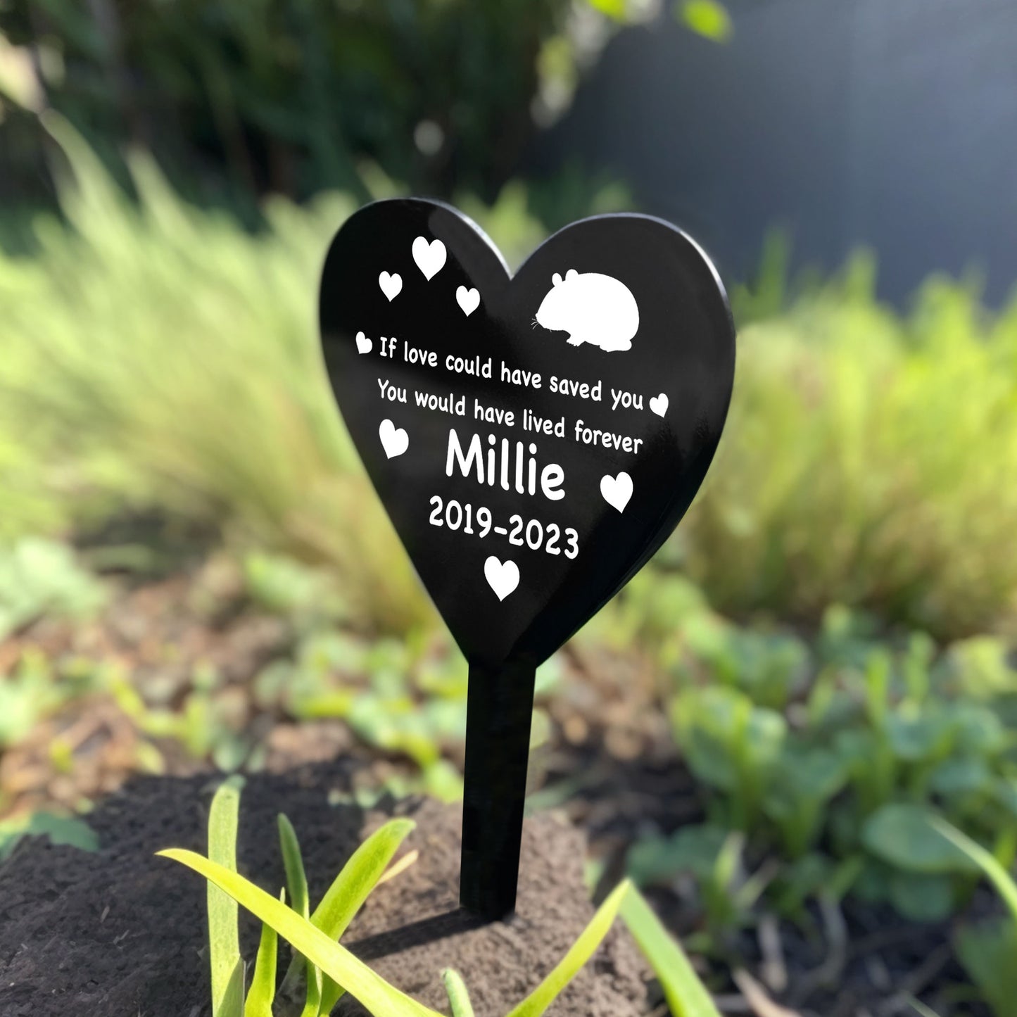 PERSONALISED Hamster Memorial Outdoor Garden Grave Stake