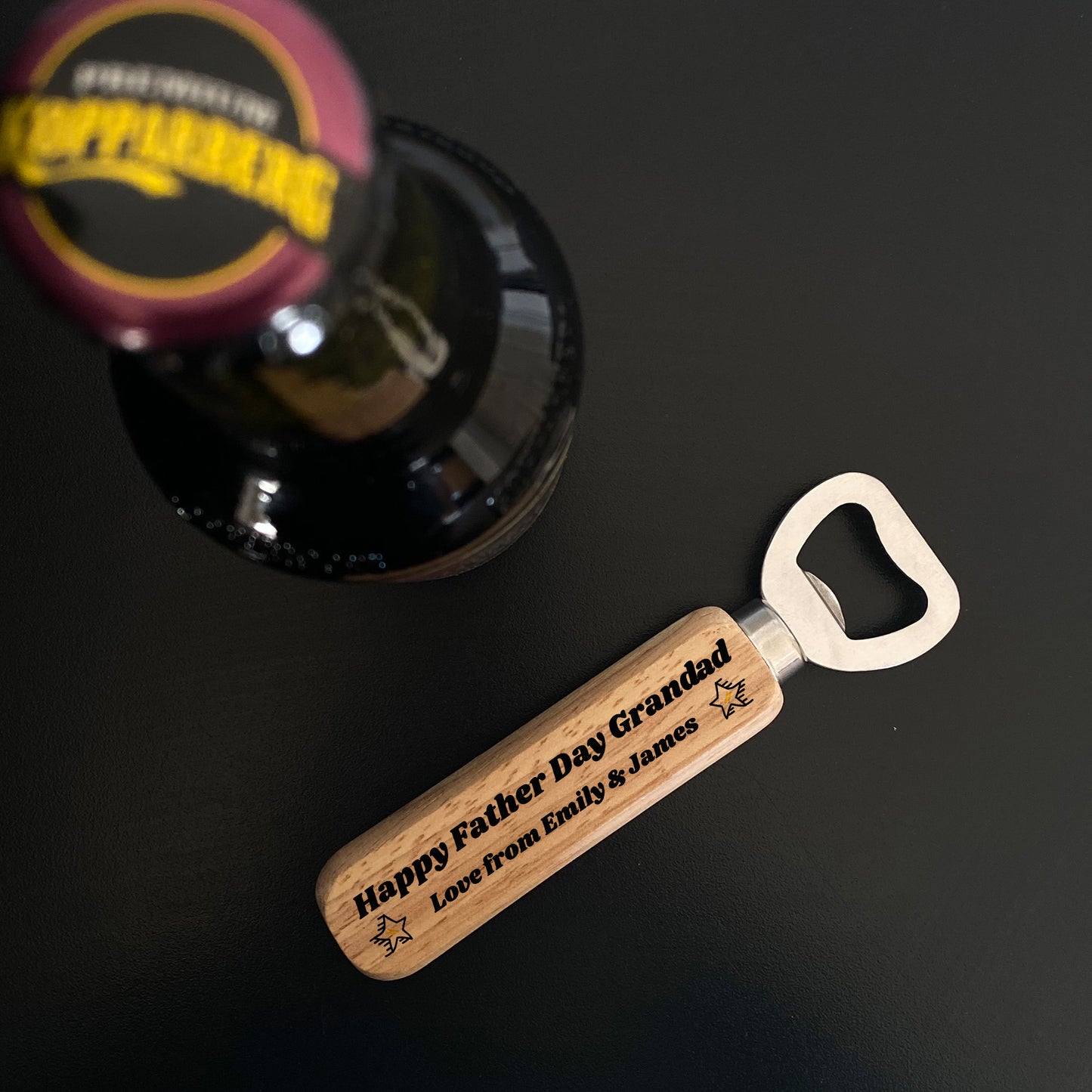 Personalised Fathers Day Gift For Grandad Bottle Opener Thankyou