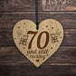 70th Birthday Gifts Engraved Heart 70th Birthday Decorations