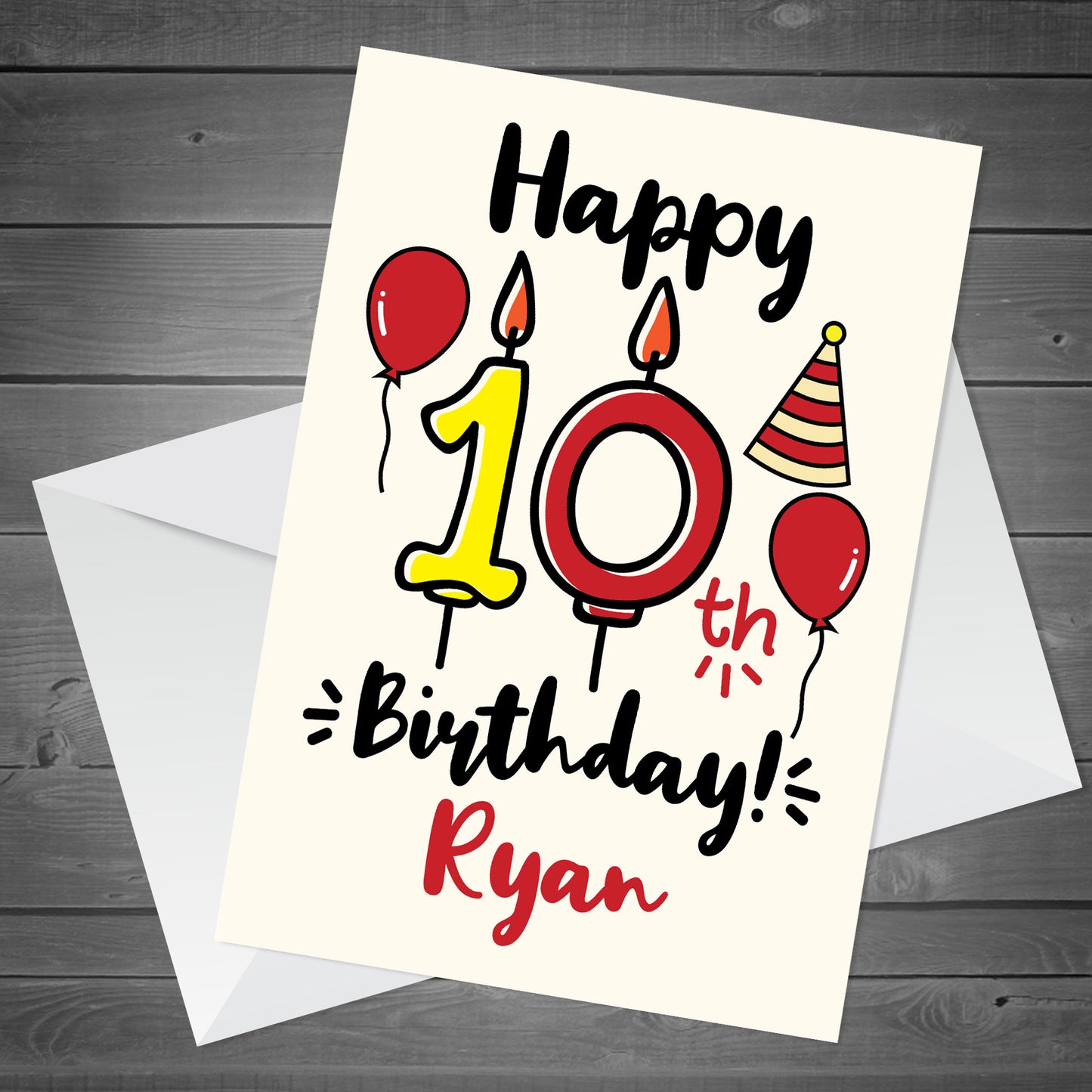 10th Birthday Card Boy Girl Personalised Card For Son Daughter