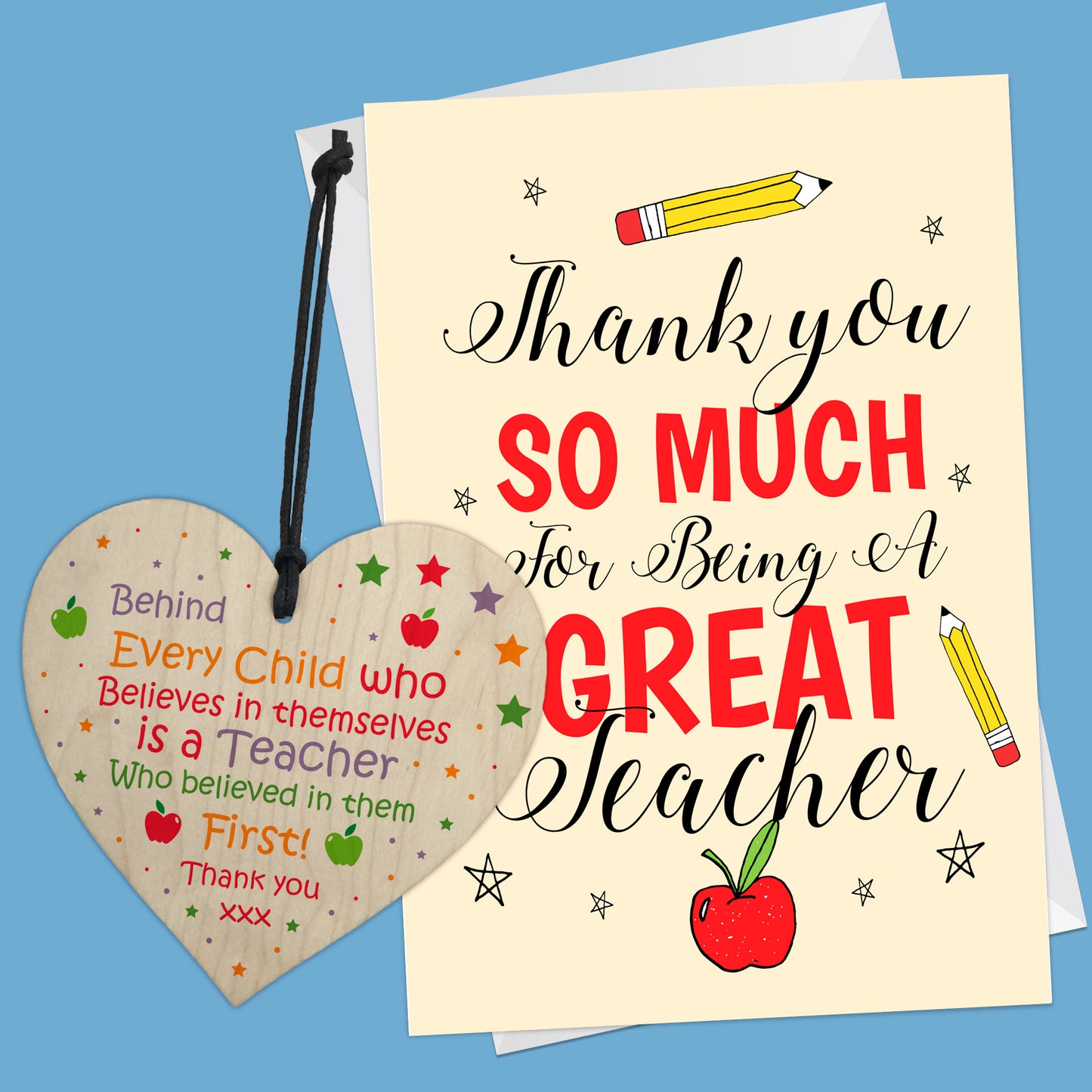 Thank You Card For Great Teacher Appreciation Card Teacher Gifts