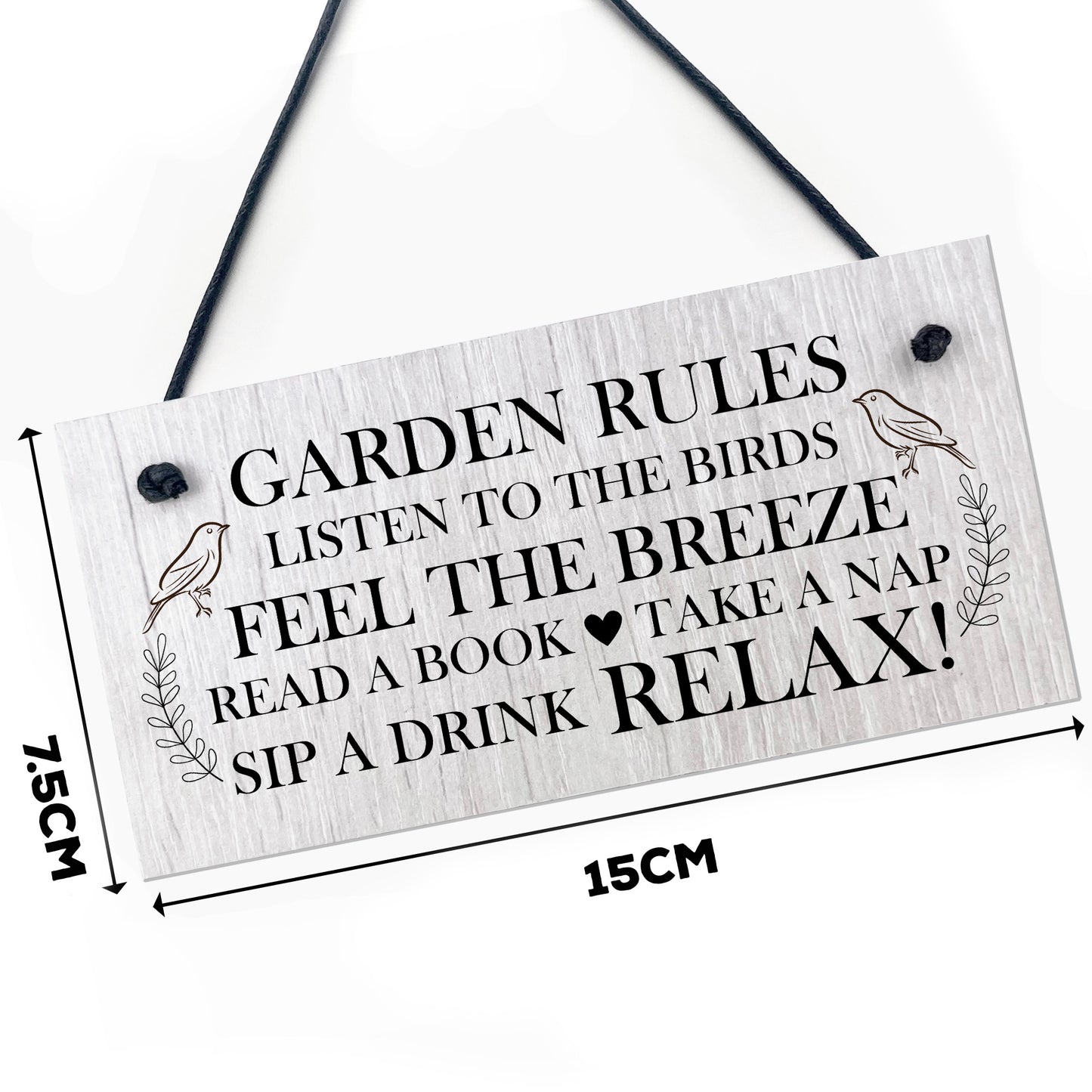 Garden Signs And Plaques For Outside Hanging Wood Sign Rules