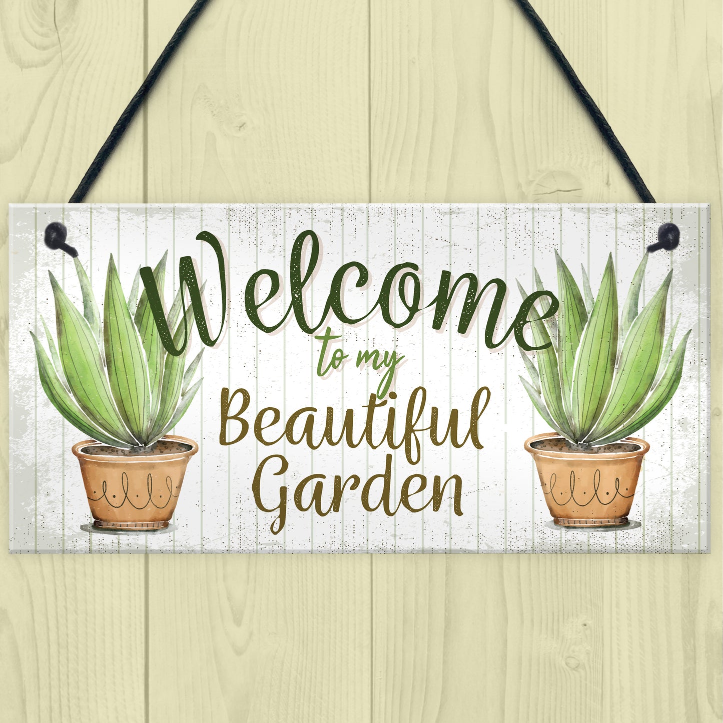 Novelty Beautiful Hanging Garden Plaque Present Home Shed Sign