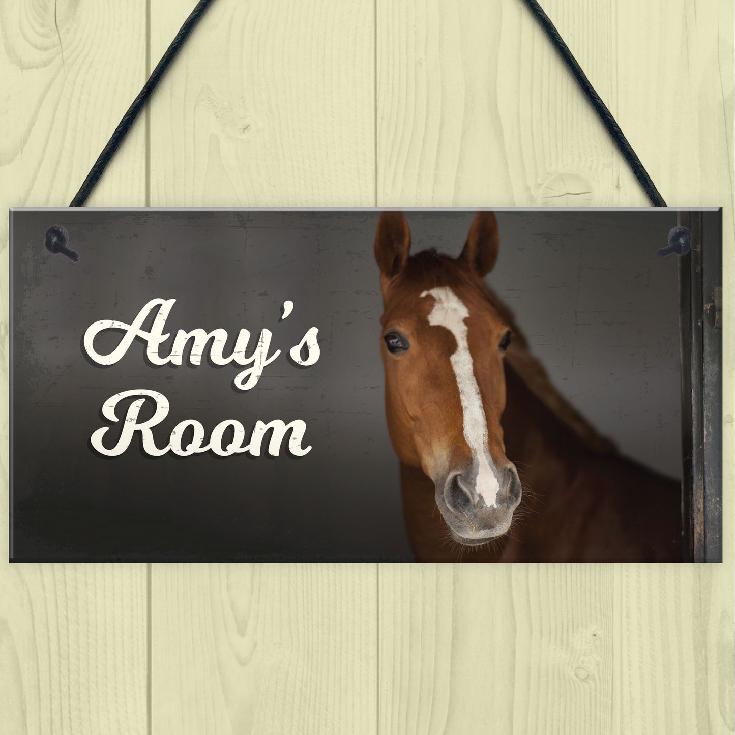 Personalised Horse Signs For Girls Bedroom Horse Lover Gift