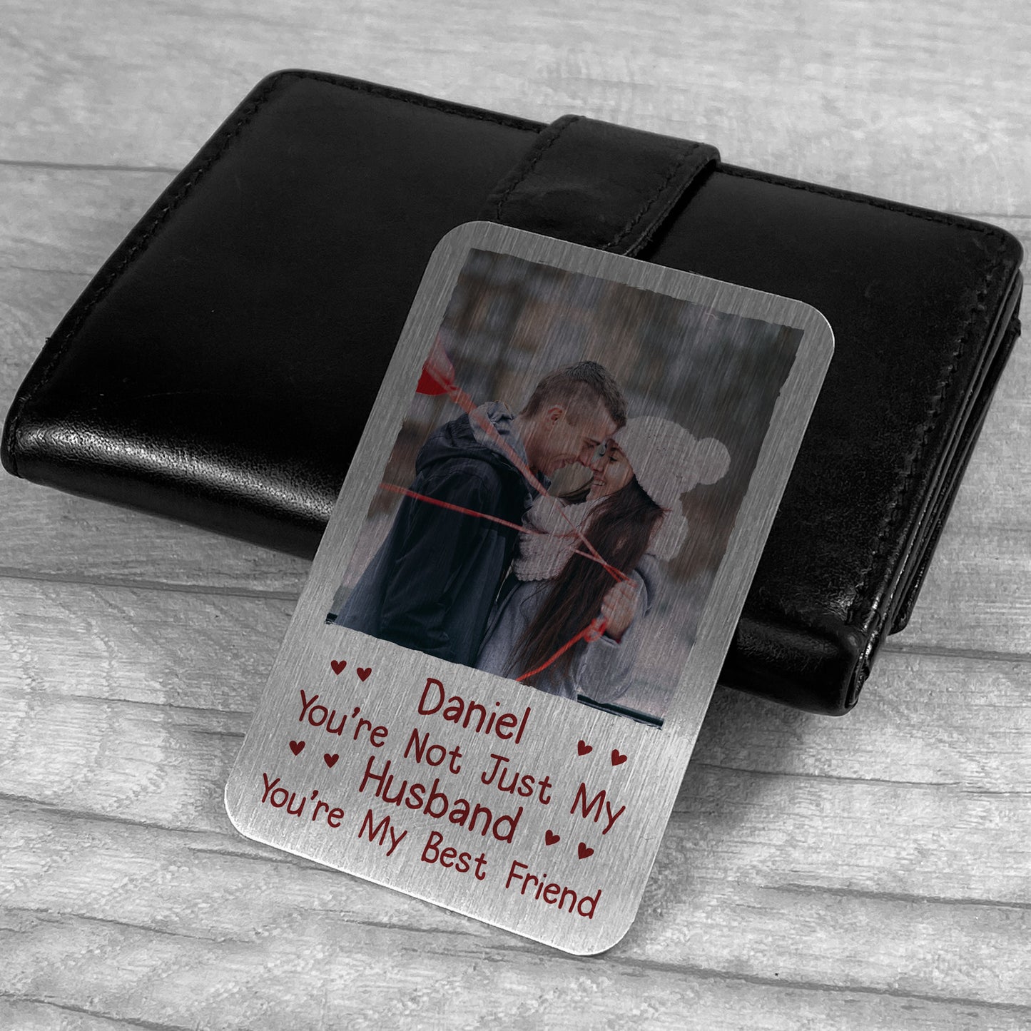 Novelty Gift For Husband Personalised Photo Wallet Insert