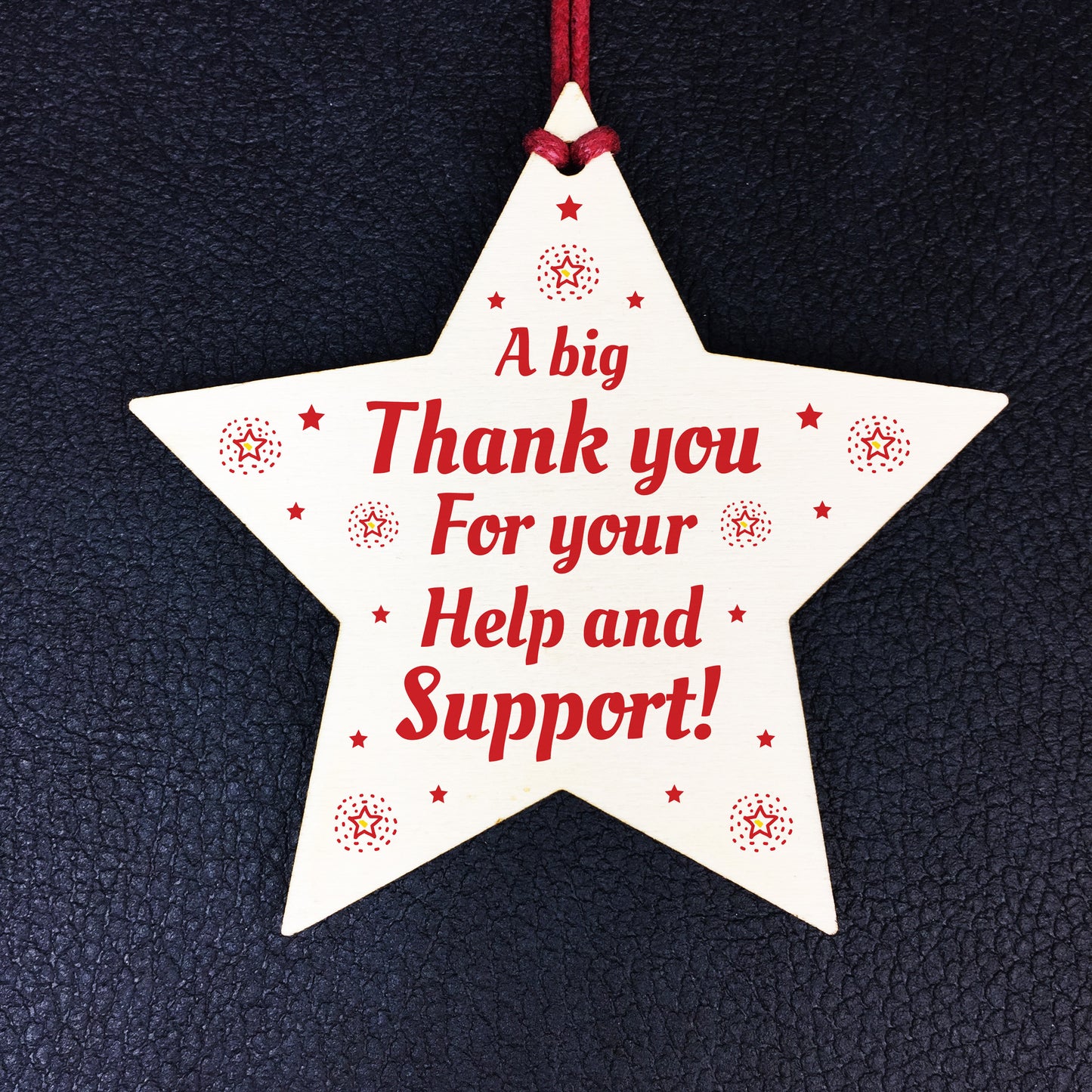 Thank You For Your Help And Support Gift Star Volunteer Teacher