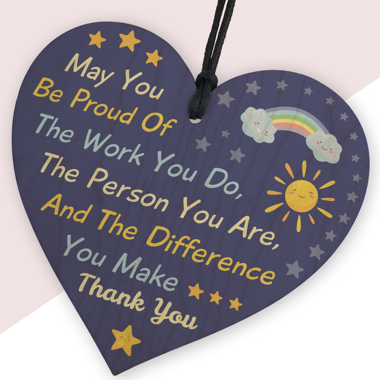 Special Thank You Friend Gift Heart Hanging Sign Teacher Gifts