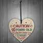 50 Birthday Decorations Heart Funny 50th Birthday Present Gift