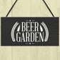 Beer Garden Sign Chic Style Hanging Plaque Pub Bar Alcohol Gift