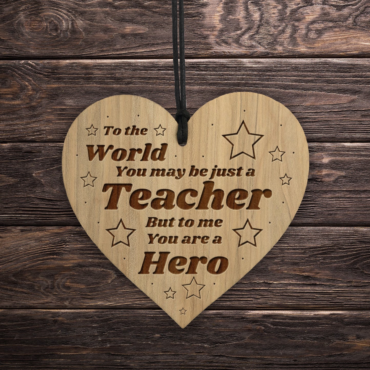 Teacher Thank You Gift Engraved Heart Teacher Gifts School