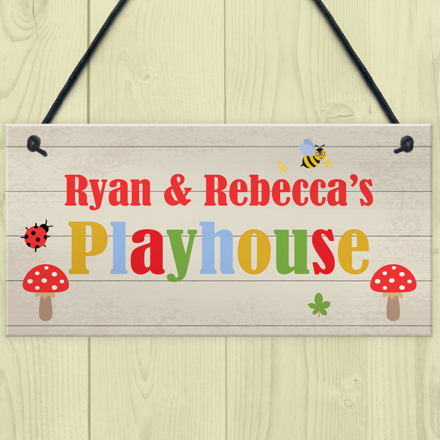 Playhouse Sign Personalised Den Playroom Door Sign ANY words