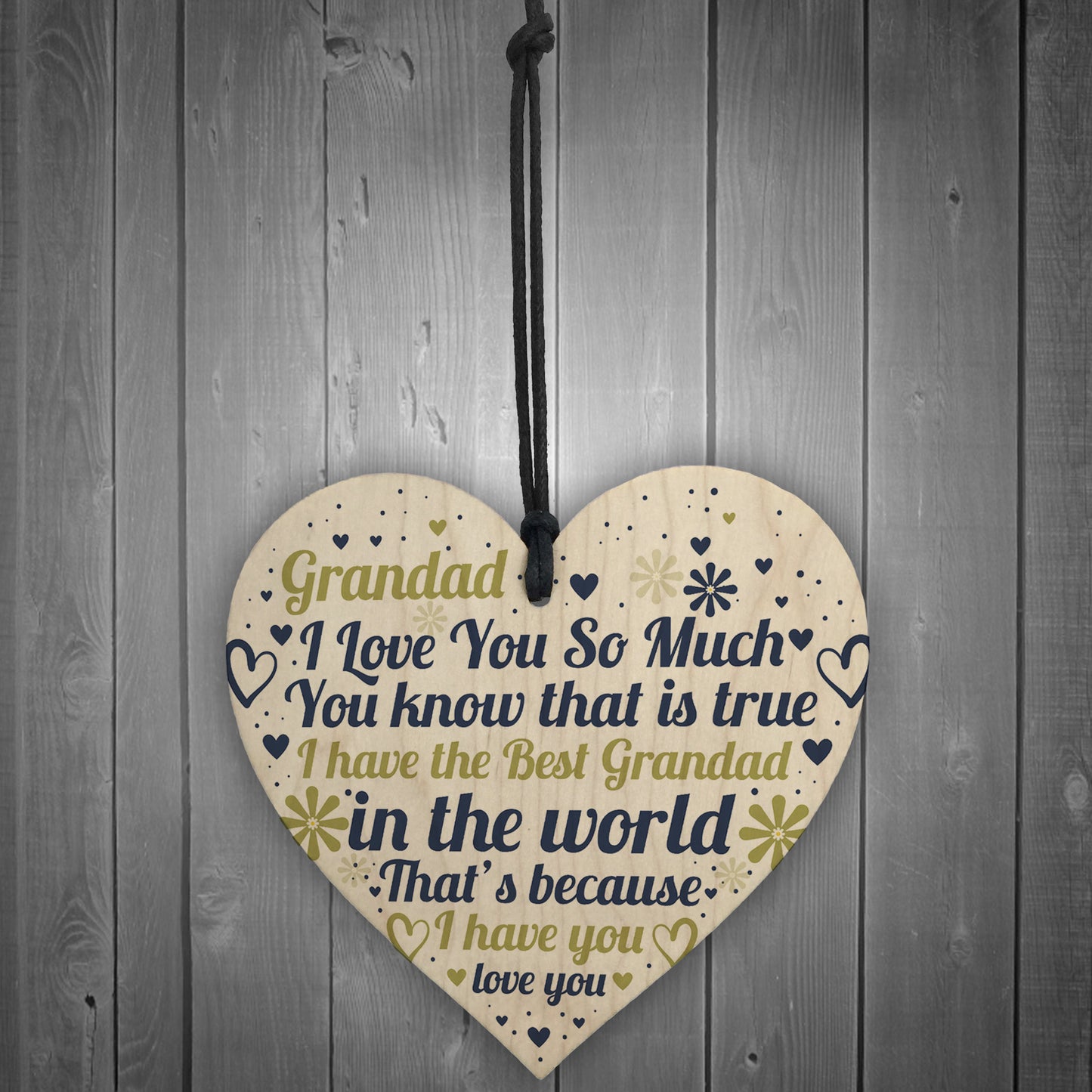 Grandad Gifts Fathers Day Gift For Him Heart Grandad Birthday