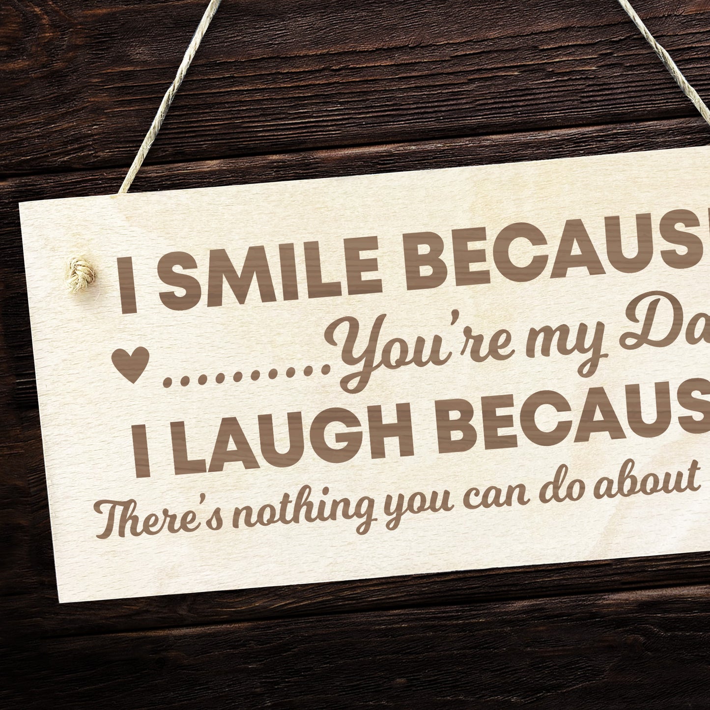 Funny Dad Gift Fathers Day Gift Wood Hanging Sign Dad Birthday