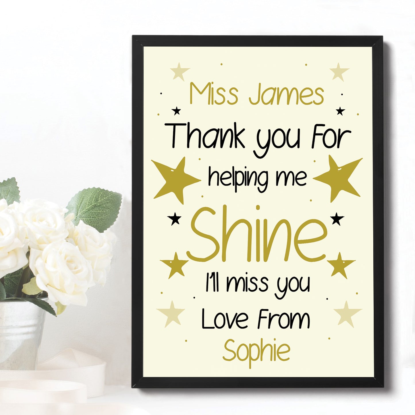 Gift For Teacher Assistant Mentor Personalised Leaving School