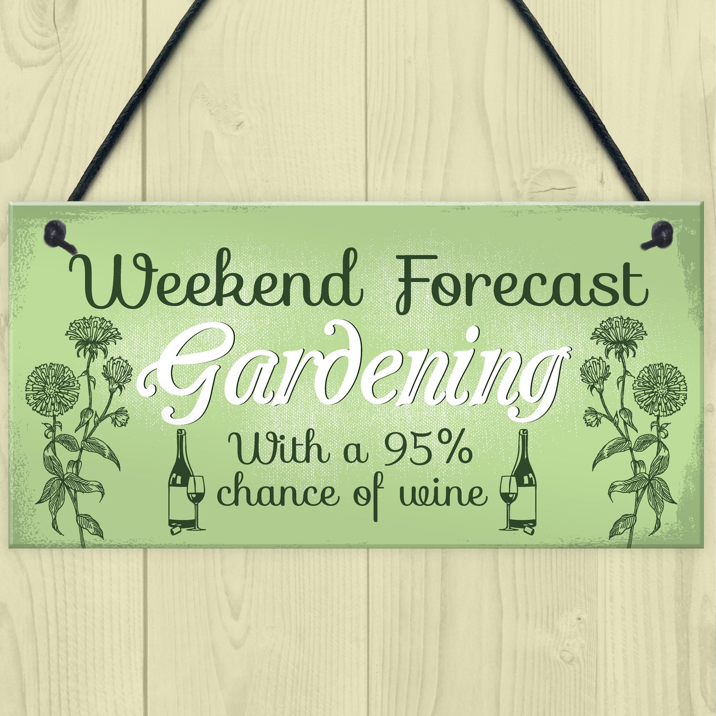 Garden Novelty Hanging Plaque SummerHouse GardenShed Wine