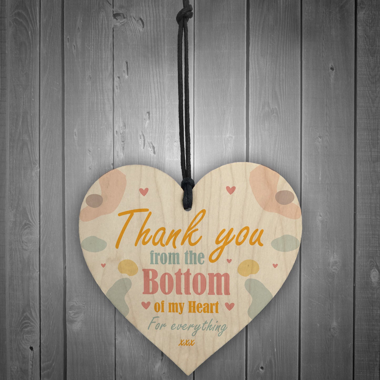 Thank You Friend Gift Wood Heart Teacher Friend Best Friend Gift