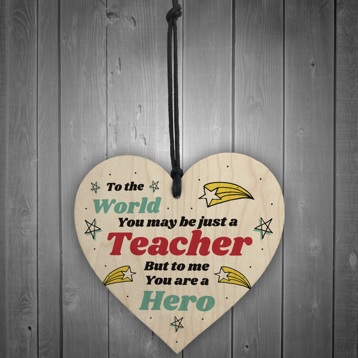 Special Thank You Gift For Teacher Friendship Gift Wood Heart