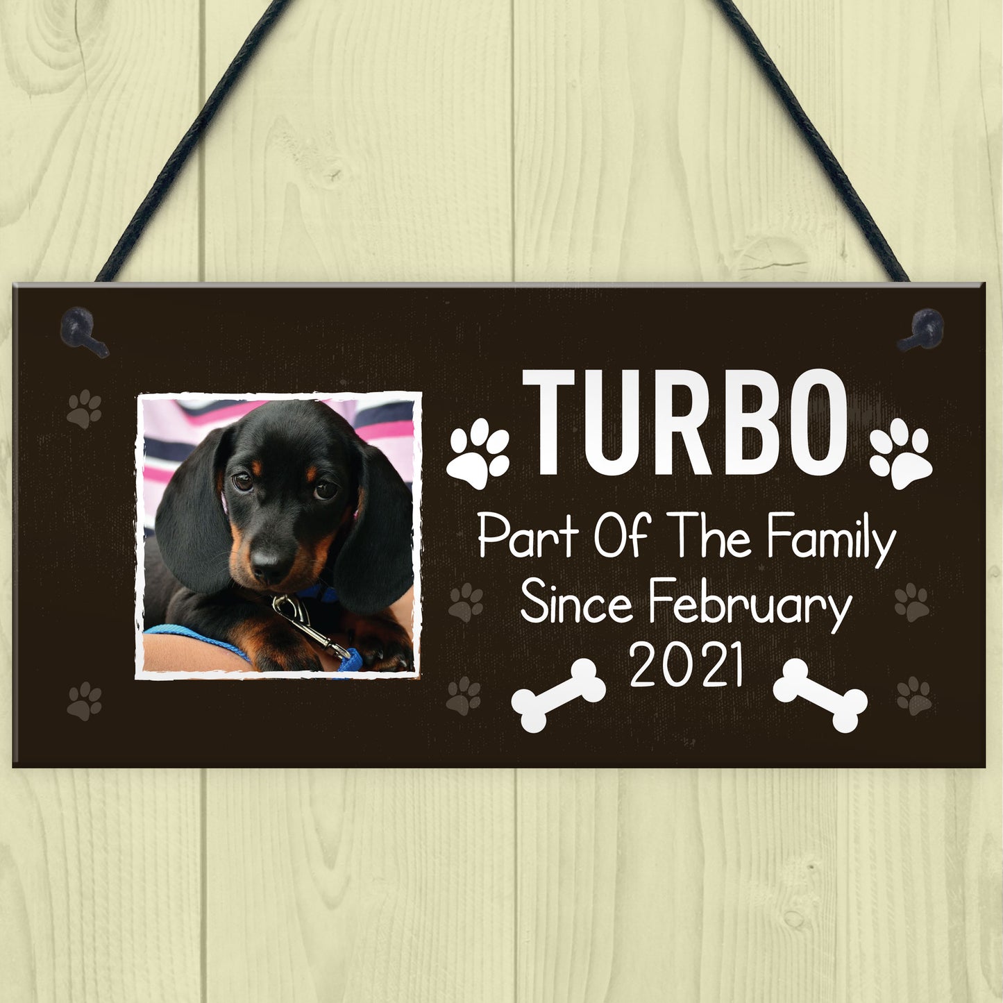 Personalised Dog Sign For Home Pet Gift Dog Lover Gift Dog Den