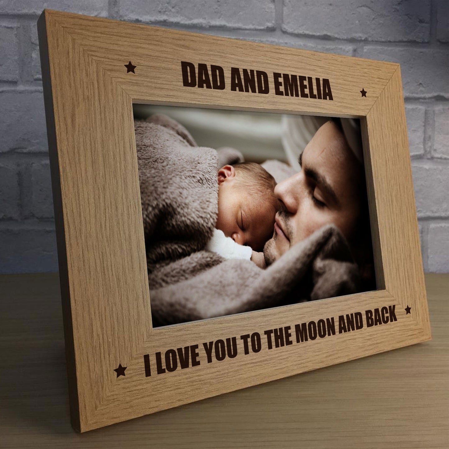 Personalised Photo Frame Unique Fathers Day Gift, Birthday Gift