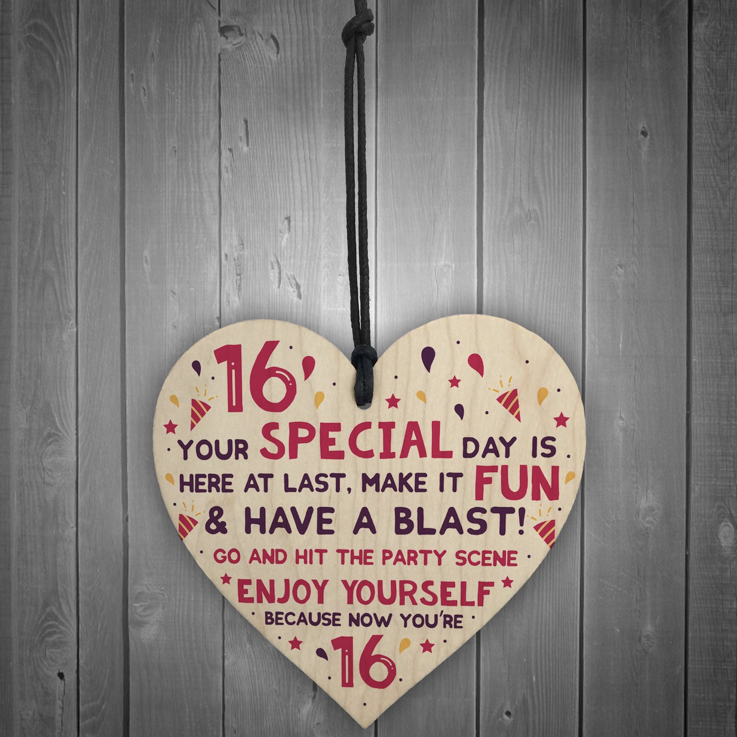 16th Card Sixteenth Birthday Gift For Daughter Son 16 Birthday