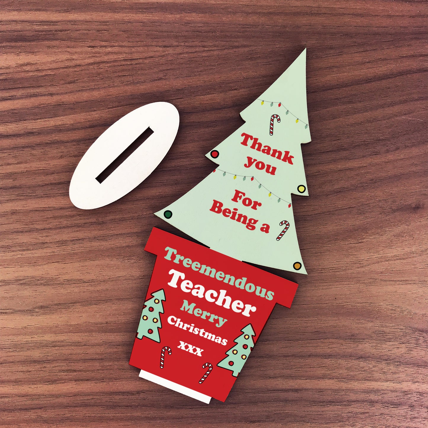 Thank You Christmas Gift For Teacher Standing Christmas Tree