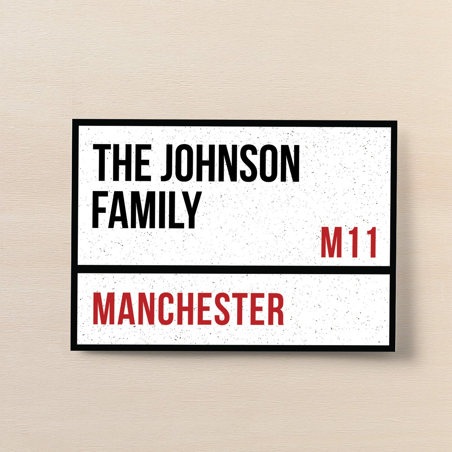 Personalised Family Name London Street Sign Print New Home Gift
