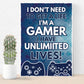 Gaming Plaque / Boys Bedroom Sign / Games Room Wall Art