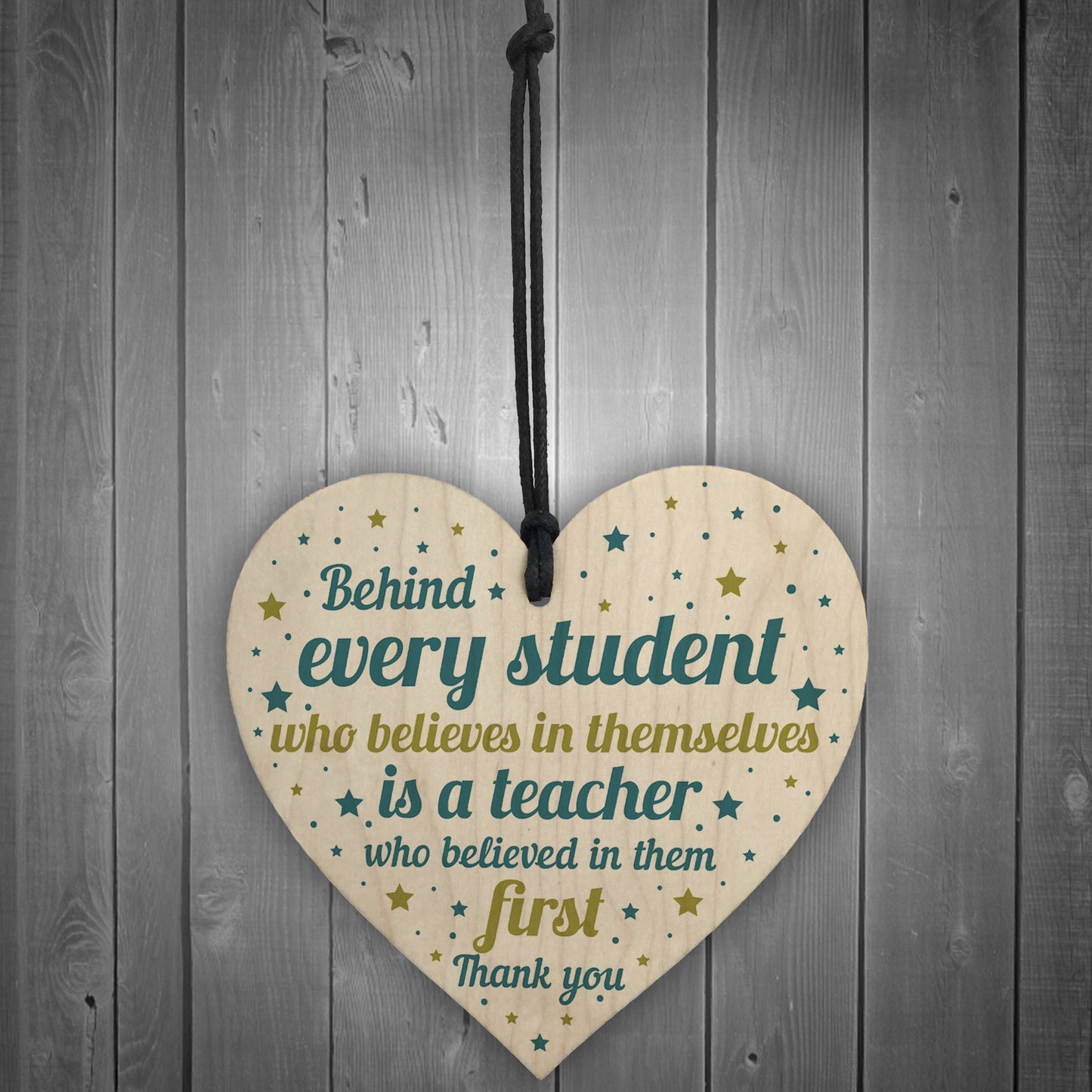 Gift For Teacher And Assistant Wood Heart Plaque Thank You Gifts