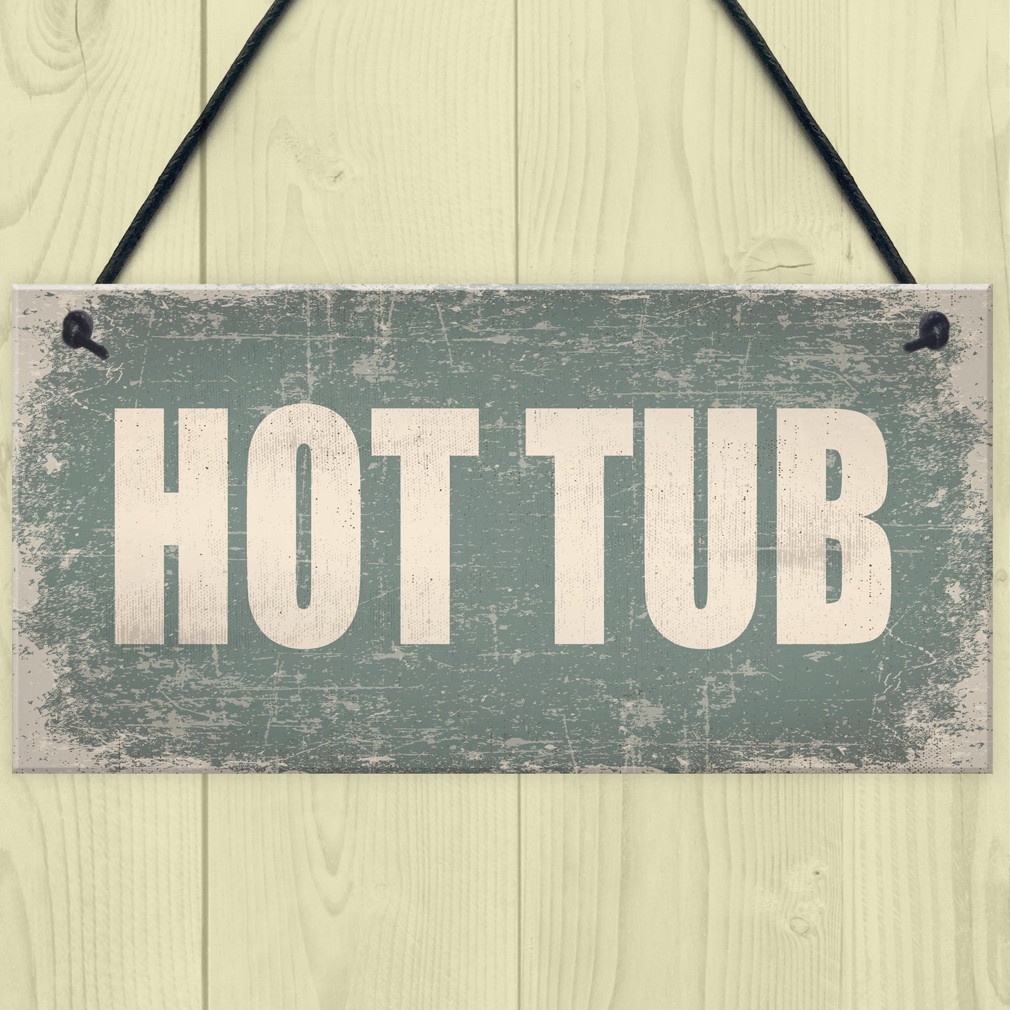 Hot Tub Novelty Hanging Plaque Garden Shed Sign Jucuzzi Pool