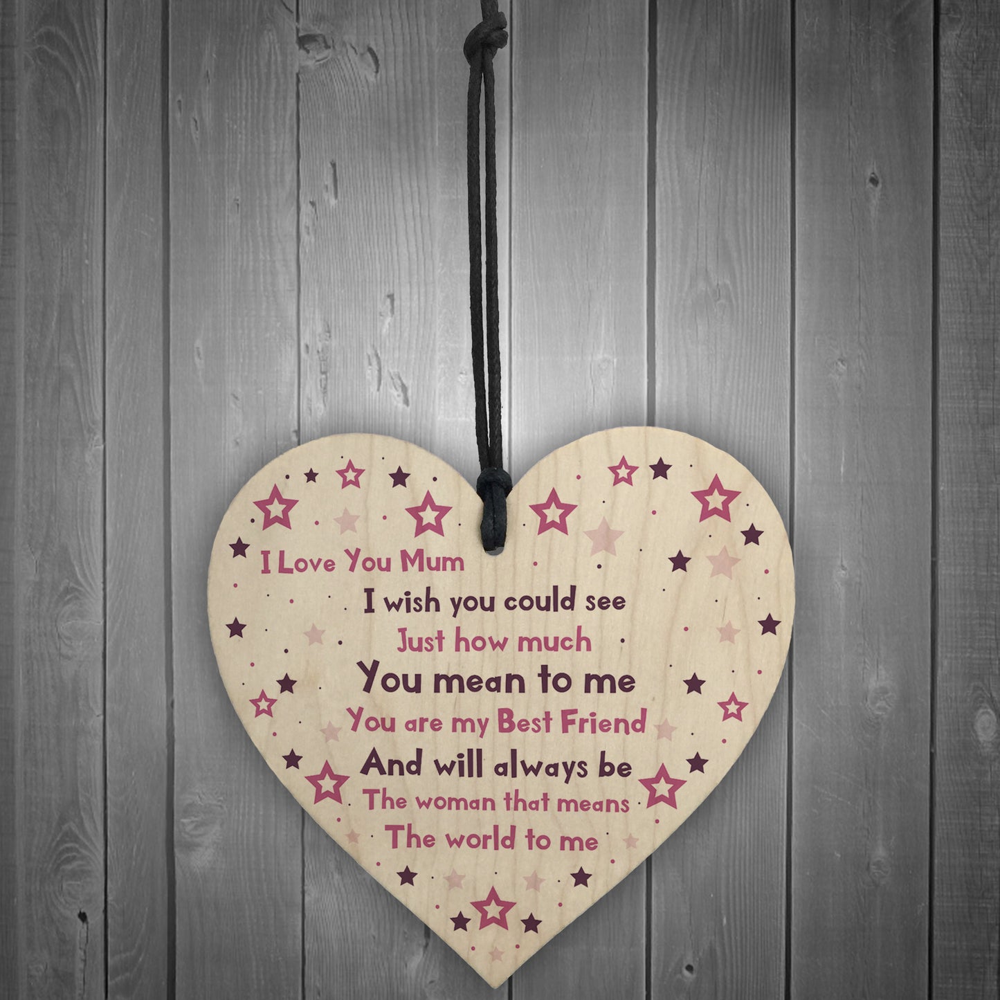 I Love You Mum Plaque Handmade Gift For Mum Birthday Gifts