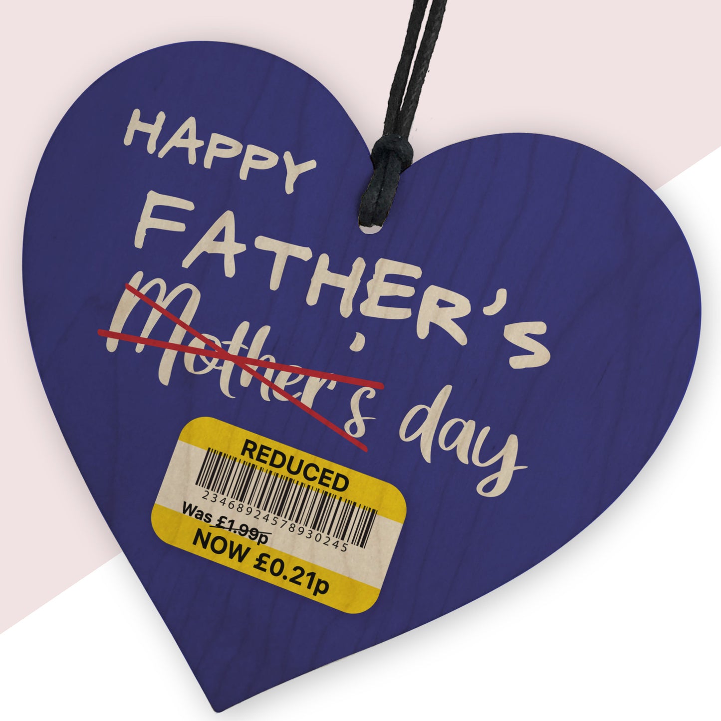 Funny Fathers Day Gift For Dad Novelty Wood Heart Gift For Dad