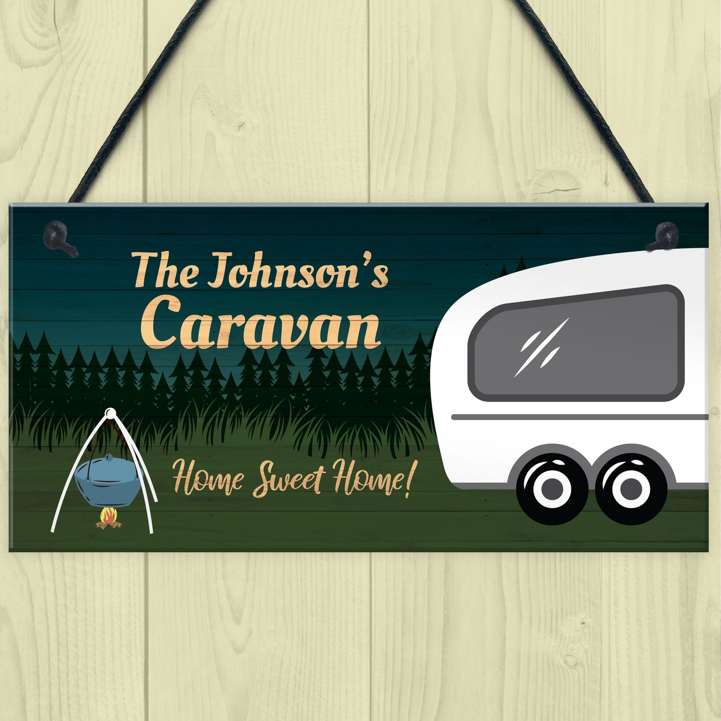 Personalised Caravan Plaque Caravan Decor Sign Great Gift