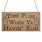 Havin Rum Funny Alcohol Man Cave Home Bar Pub Hanging Plaque