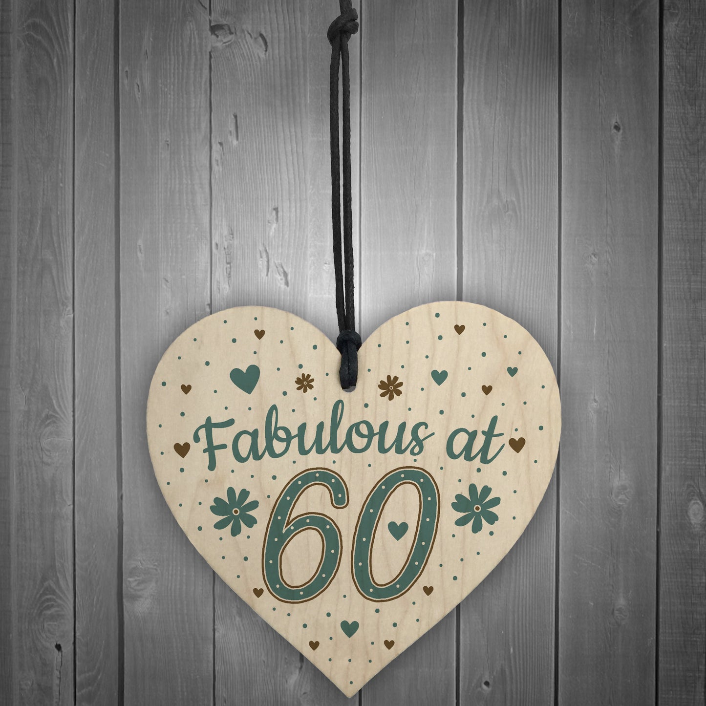 Fabulous At 60 60th 50th 40th Birthday Gifts For Women Men Heart