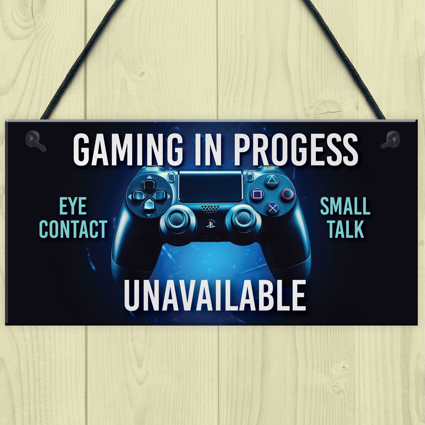 Funny Gaming In Progress Boys Bedroom Sign Gamer Gift For Son