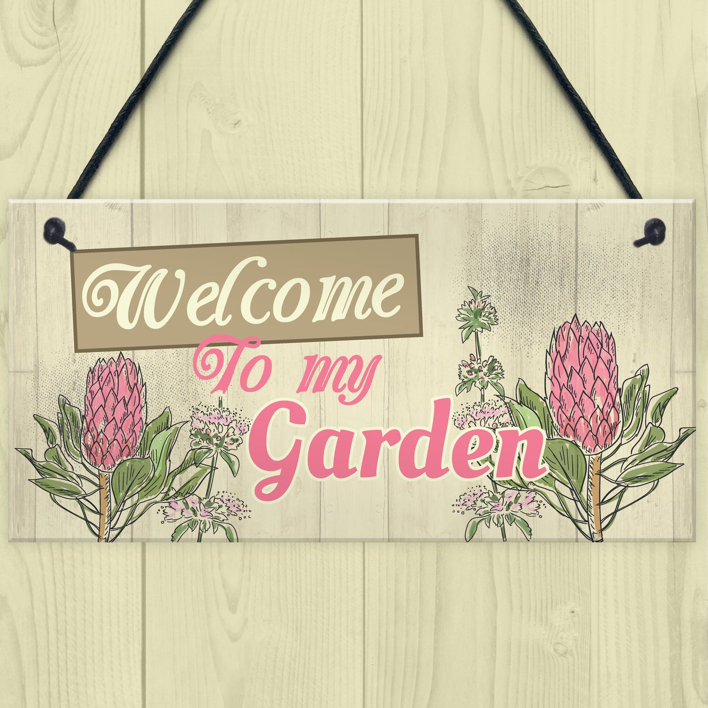 Wall Plaque Welcome My Garden Shed Sign Gifts for Nan Birthday